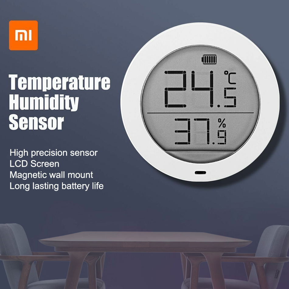 xiaomi mijia temperature and humidity monitoring electronic watch